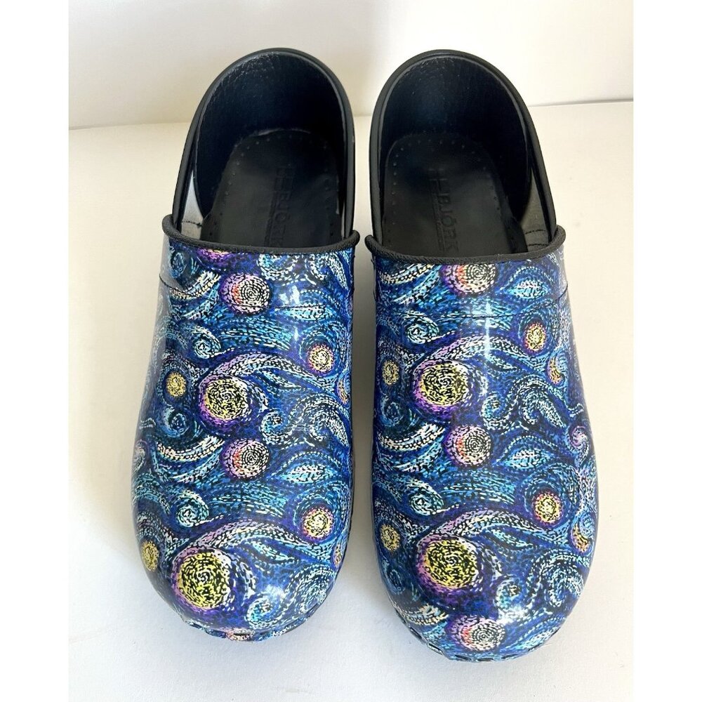 BJORK PROFESSIONAL Leather Clogs Swedish Comfort Mfg Poland 38/39